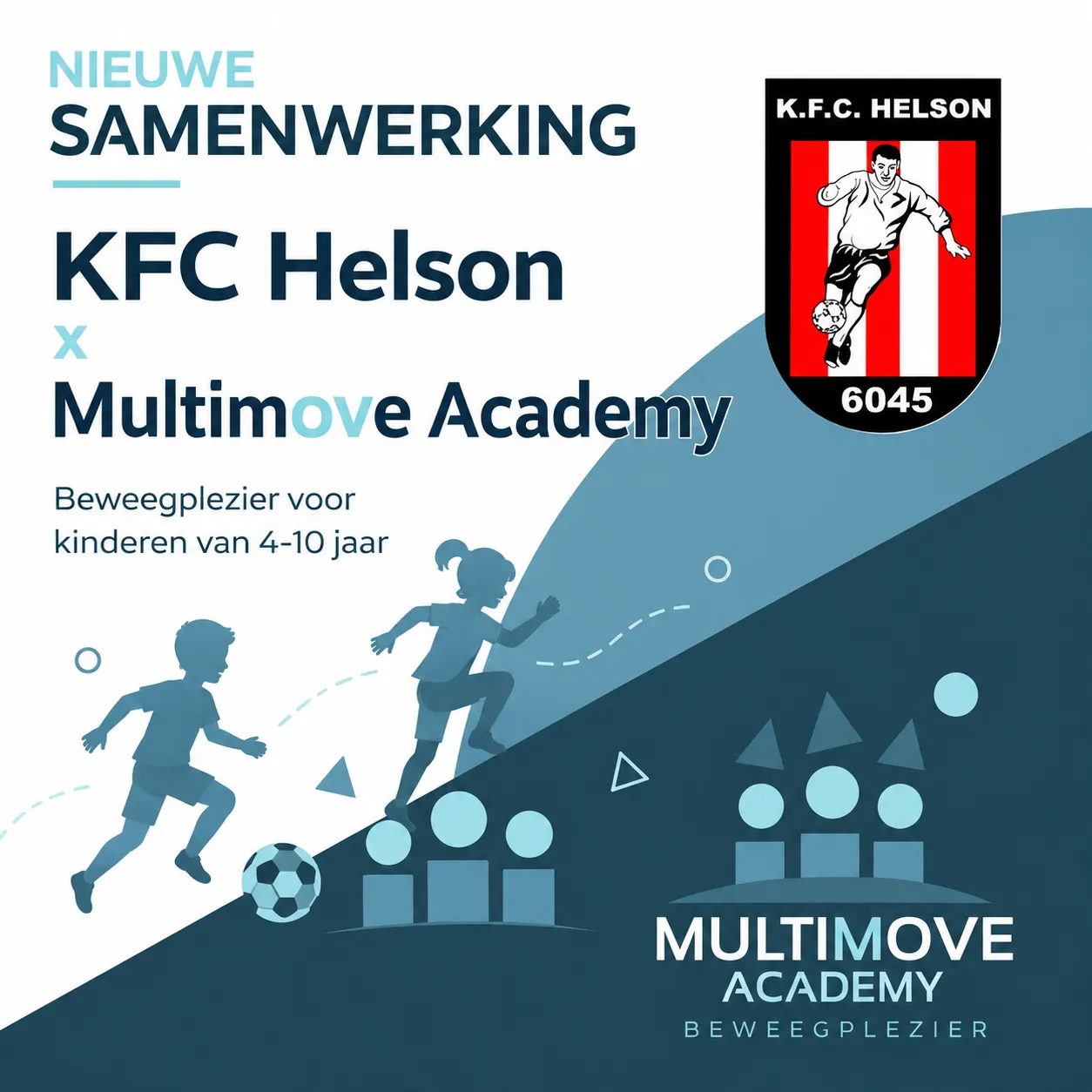 FC Helson samenwerking met Multimove Academy in Houthalen voor kinderen van 4 tot 10 jaar